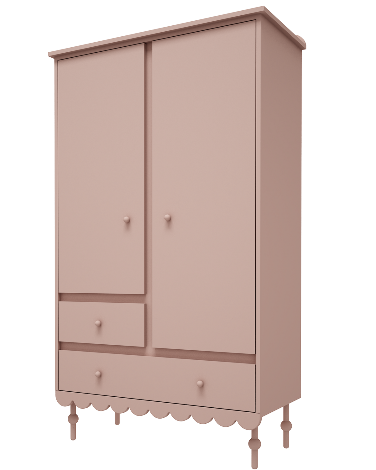 Wood Luck Design, Vaatekaappi, Babushka Natural Pink