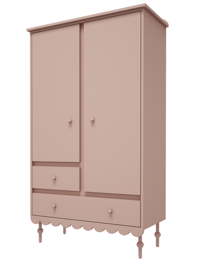 Wood Luck Design, Vaatekaappi, Babushka Natural Pink