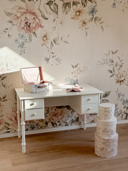 Wood Luck Design, Writing desk, Babushka White