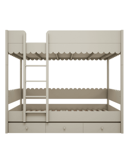 Wood Luck Design, Bunk Bed 90x200, Babushka Olive