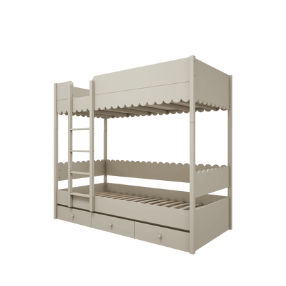 Wood Luck Design, Bunk Bed 90x200, Babushka Olive