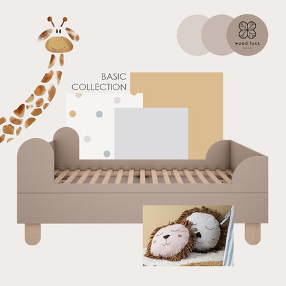Wood Luck Design, Juniorisänky 80x160 cm, Basic Truffle
