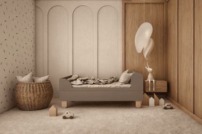 Wood Luck Design, Juniorisänky 80x160 cm, Basic Truffle