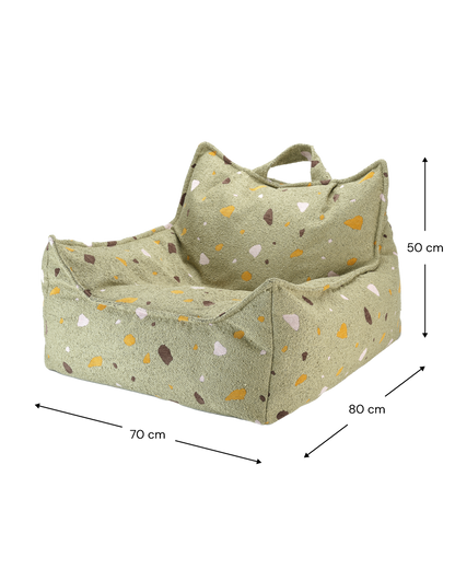 Wigiwama Beanbag Chair, Terrazzo Moss