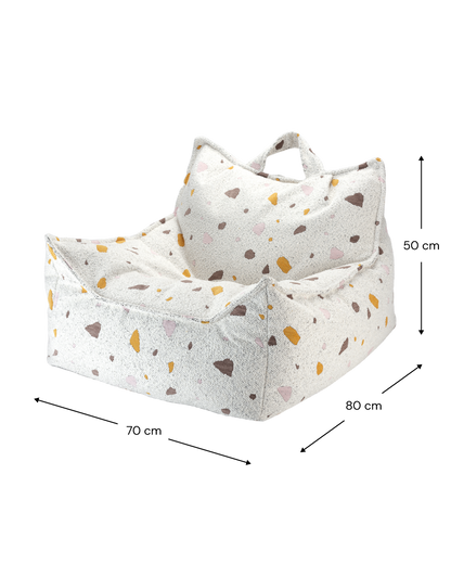 Wigiwama Beanbag Chair, Terrazzo Marble