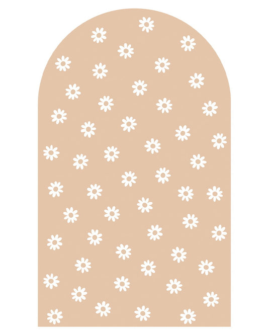 Pastelowe Love, Seinätarra Kaari, Beige Daisies