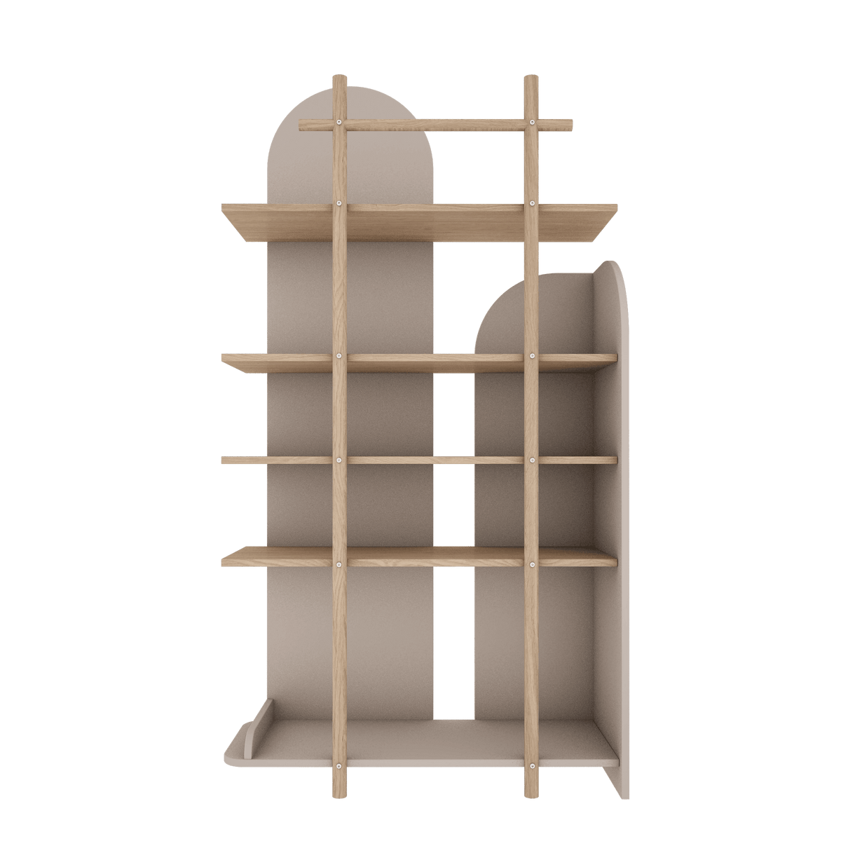 Wood Luck Design, Narrow Bookcase, Bloom 