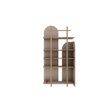 Wood Luck Design, Narrow Bookcase, Bloom 