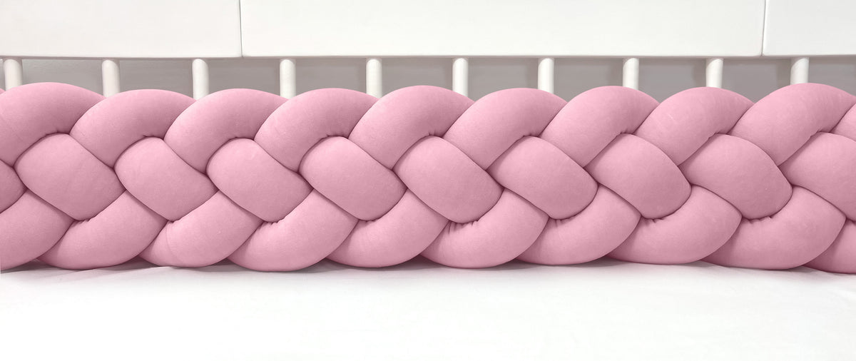 Reunapehmuste 4-nauhan Letti, Velvet Dirty Pink