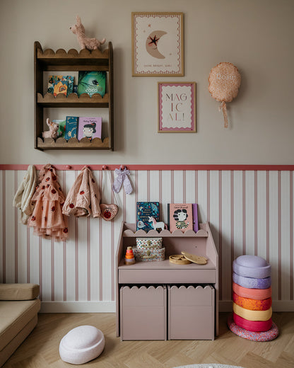Book Nook, Montessori Pöytä ja Tuolit, Vintage Rose