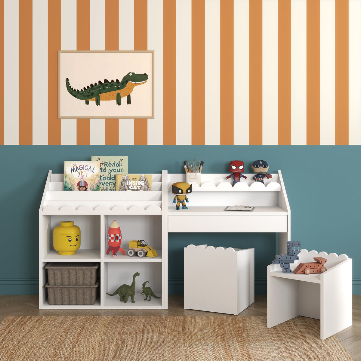 Book Nook, Montessori Pöytä ja Tuolit, Snow White