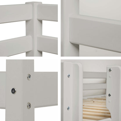 Hoppekids ECO Comfort, Parvisänky 90x200 cm, Dove Grey
