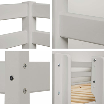 Hoppekids ECO Comfort, Våningssäng 90x200 cm, Dove Grey