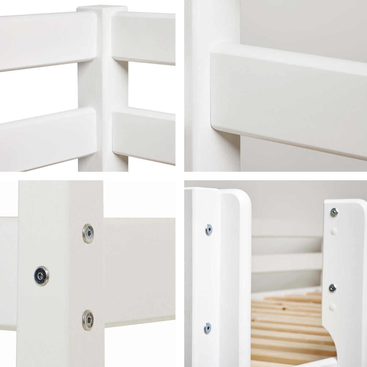 Hoppekids ECO Comfort, Parvisänky 70x160 cm, White