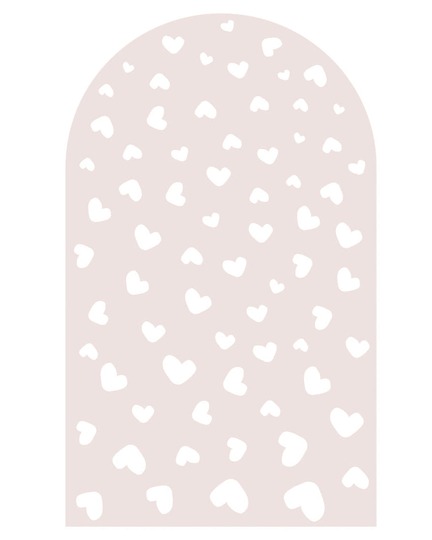 Pastelowe Love, Seinätarra Kaari, Dusty Pink Hearts