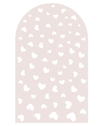 Pastelowe Love, Seinätarra Kaari, Dusty Pink Hearts
