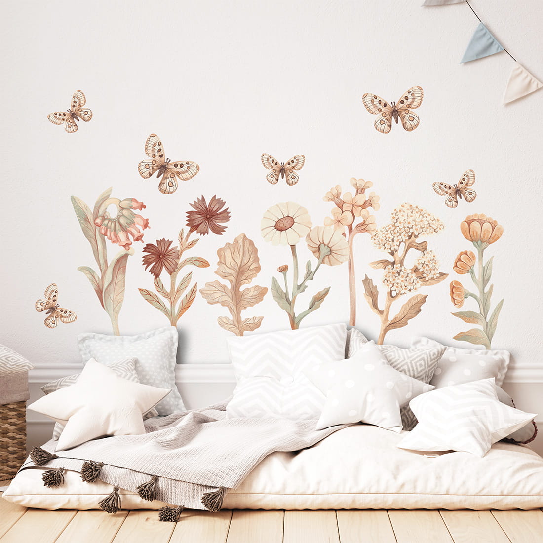 Pastel Love, Wall Sticker Set, Flowers Boho 1