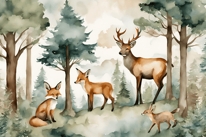 Valokuvatapetti, Forest Animals