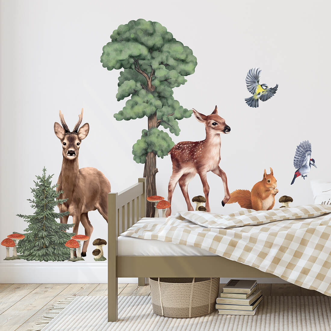 Pastel Love, Wall Decal Set, Forest Animals 2