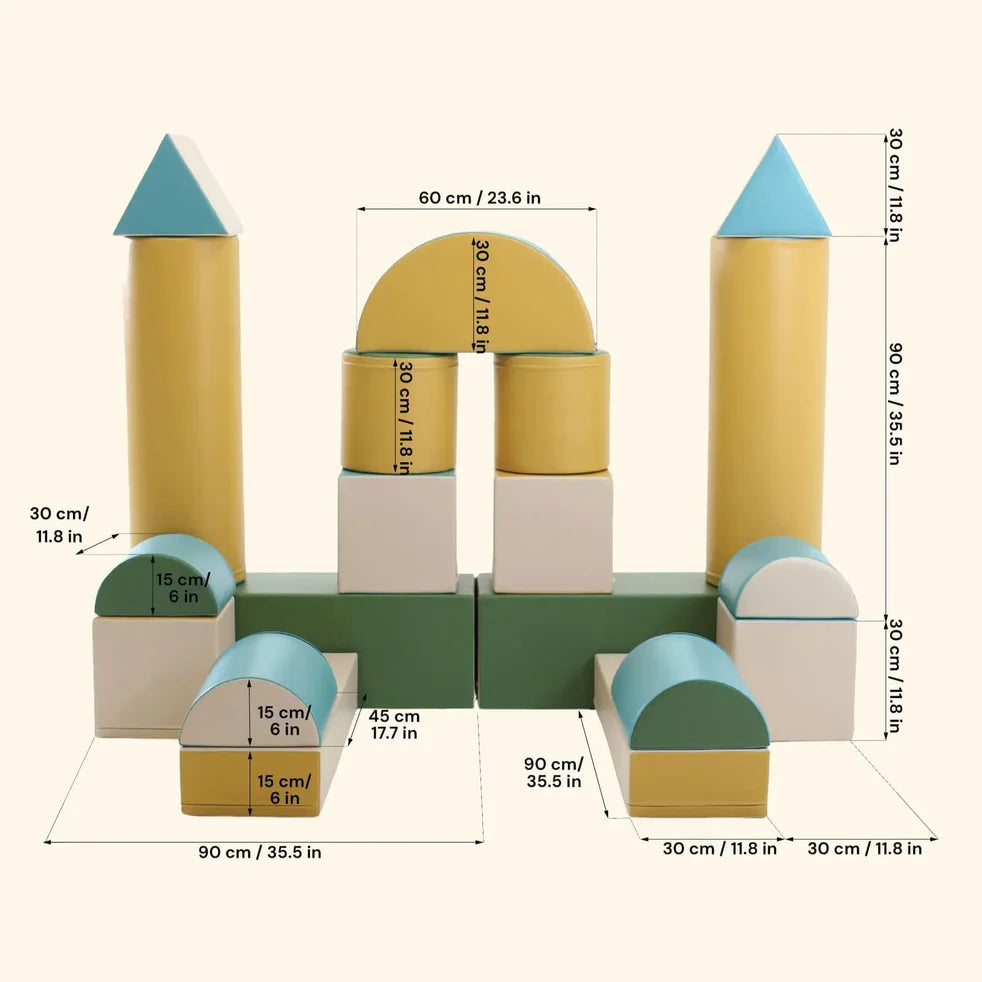 Igloo, Play module, Fortress, Pastel turquoise