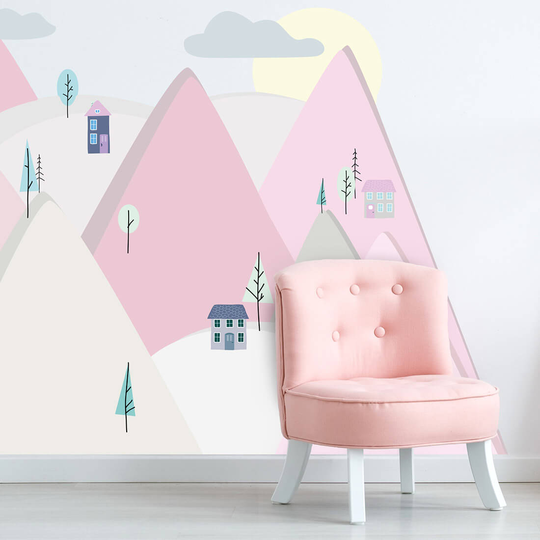 Pastel Love, Wall Decal, Blue Mountains