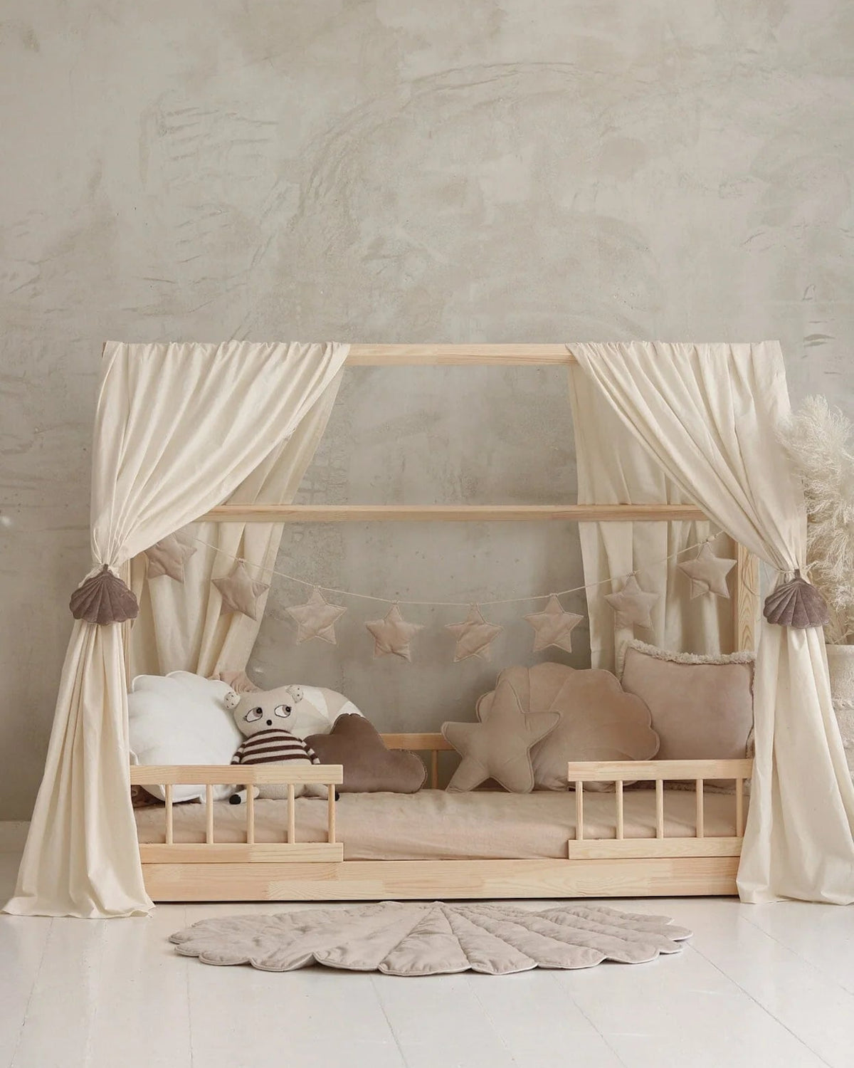 Moi Mili, Talosängy Bed Canopy, Raw Cotton