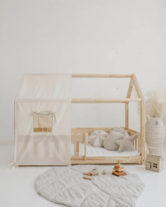 Moi Mili, House Bed Canopy, Raw Cotton