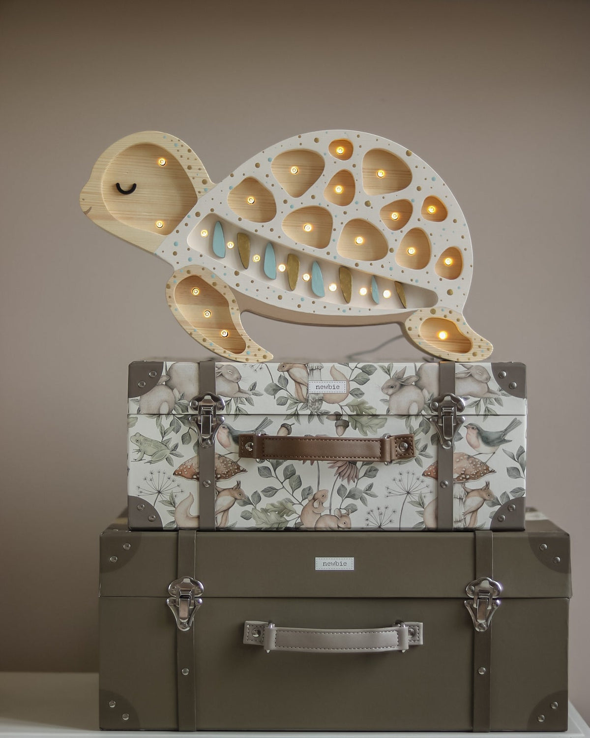 Little Lights Night Light Turtle, Albino strössel