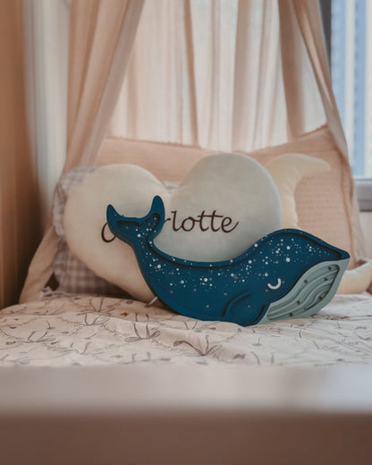 Little Lights Night Light, Whale Galaxy Teal