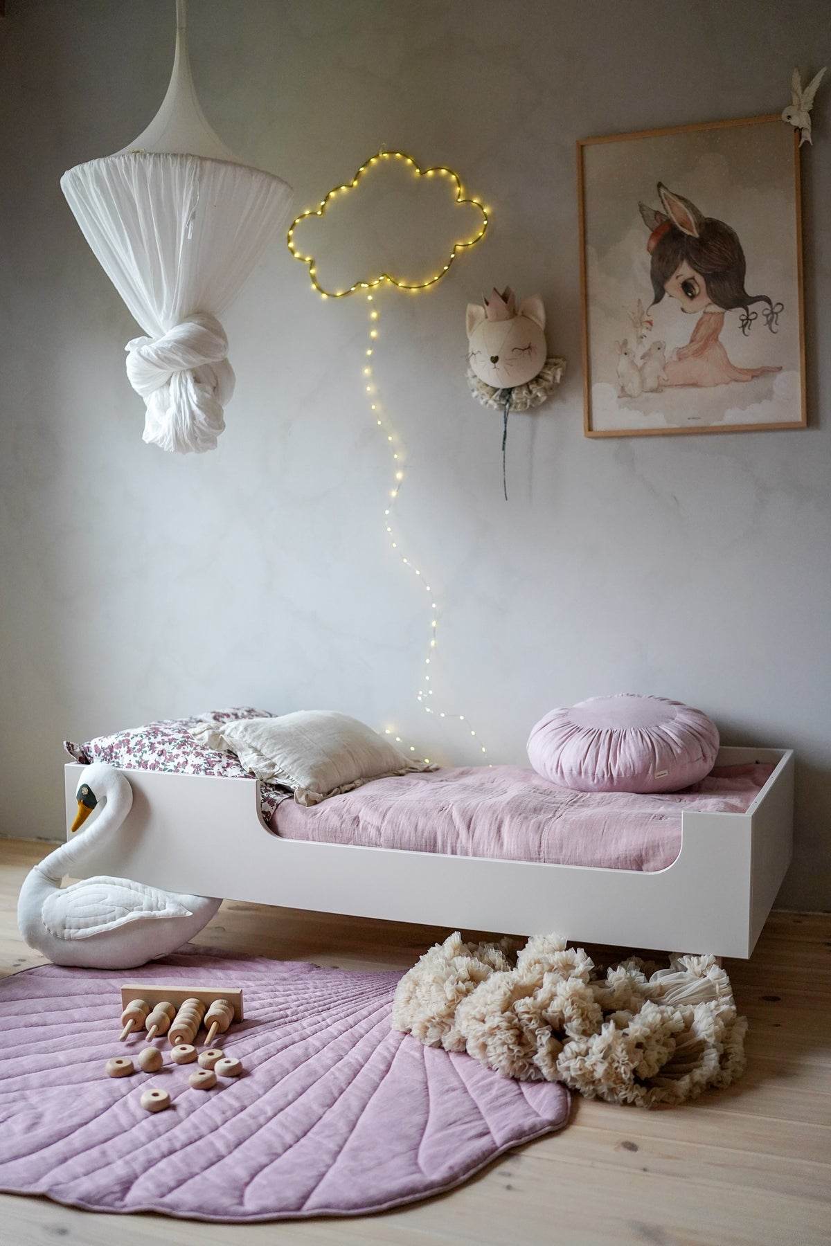 Wood Luck Design, Pinnasänky & Juniorisänky 2 IN 1, 70x140 cm, River Sand Beige