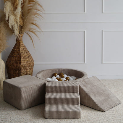 Leikkimoduuli + Pallomeri, Corduroy Beige
