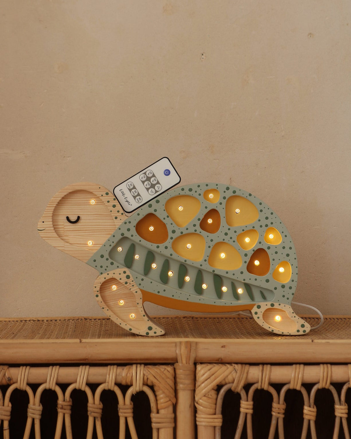 Little Lights Night Light Turtle, Galapagos Sage