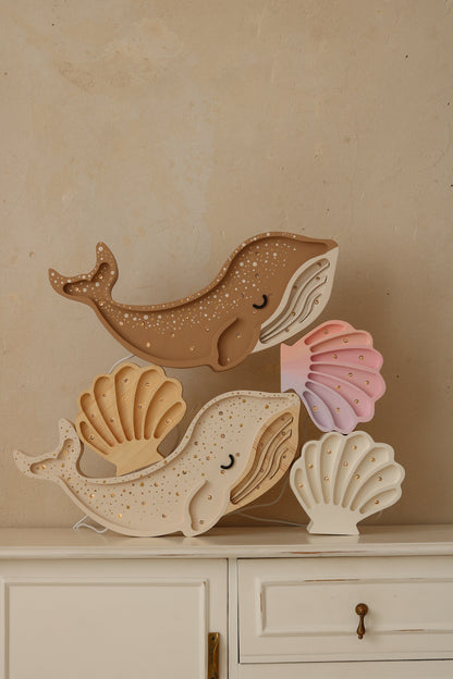 Little Lights Night Light, Whale Albino White