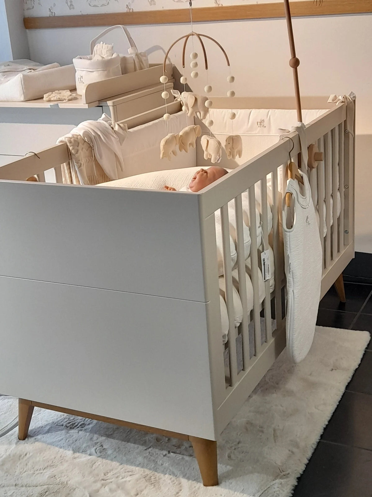 Pinio, Seth Cot bed 60x120, Champagne