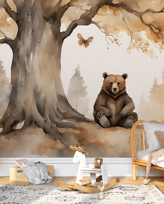Photo wallpaper, Autumn Teddy