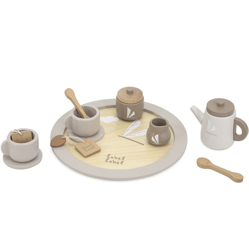 Etikett Etikett, Teservis, Nougat