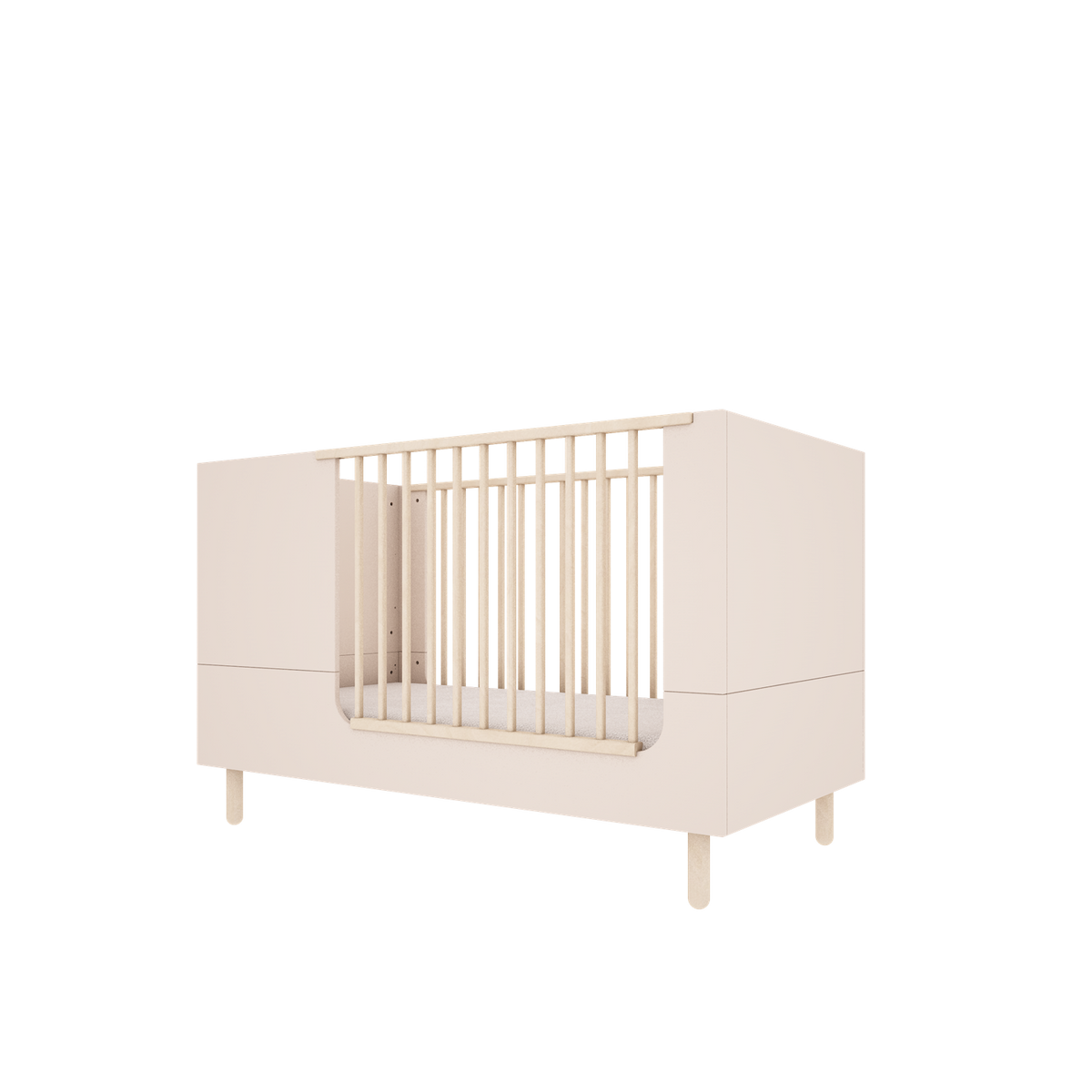 Wood Luck Design, Pinnasänky & Juniorisänky 2 IN 1, 70x140 cm, River Sand Beige
