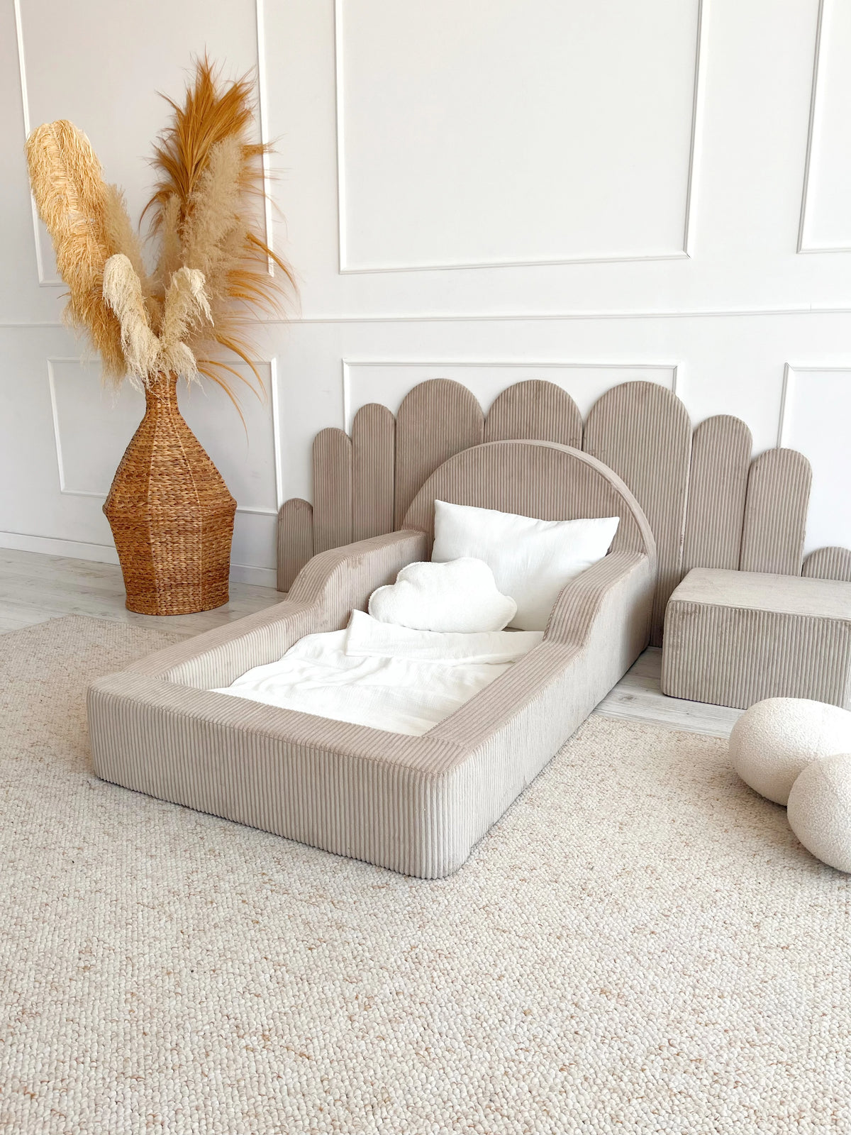 Monio, Montessori Juniorisänky&Patja 70 x 140, Velvet Beige