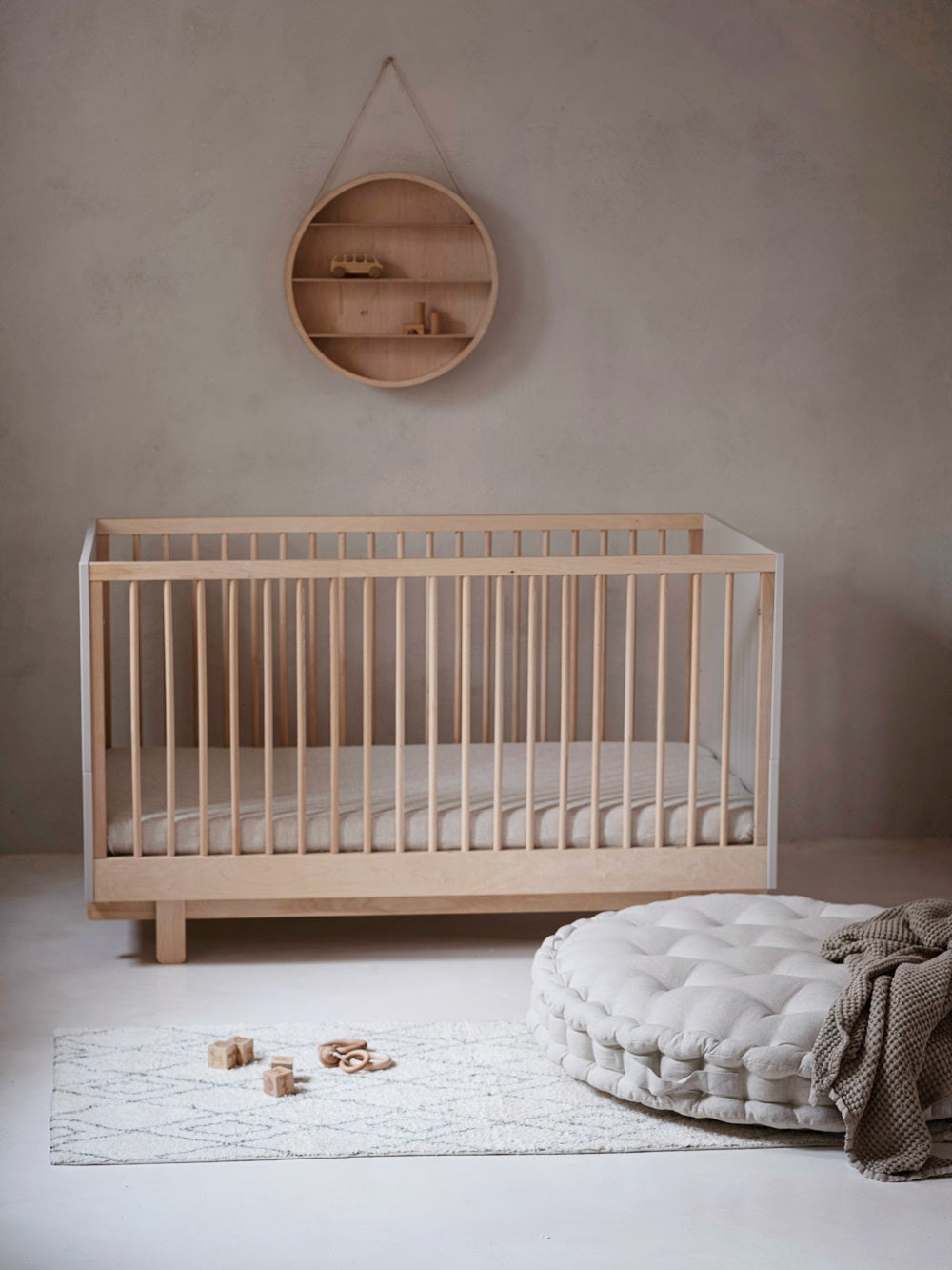 Wood Luck Design, Cot &amp; Junior bed 2 IN 1, 70x140 cm, Basic White