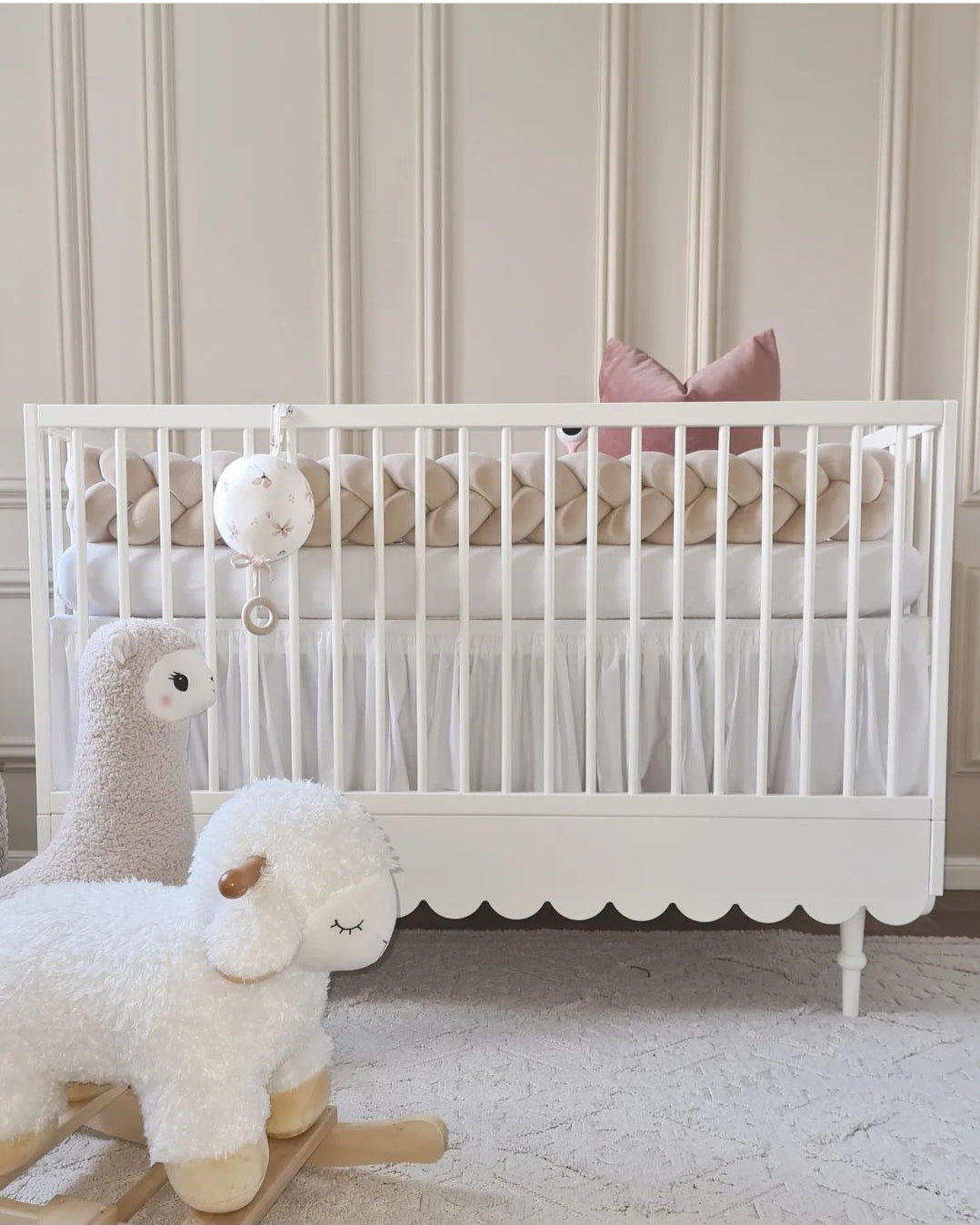 Wood Luck Design, Cot &amp; Junior bed 2 IN 1, 70x140 cm, Babushka White