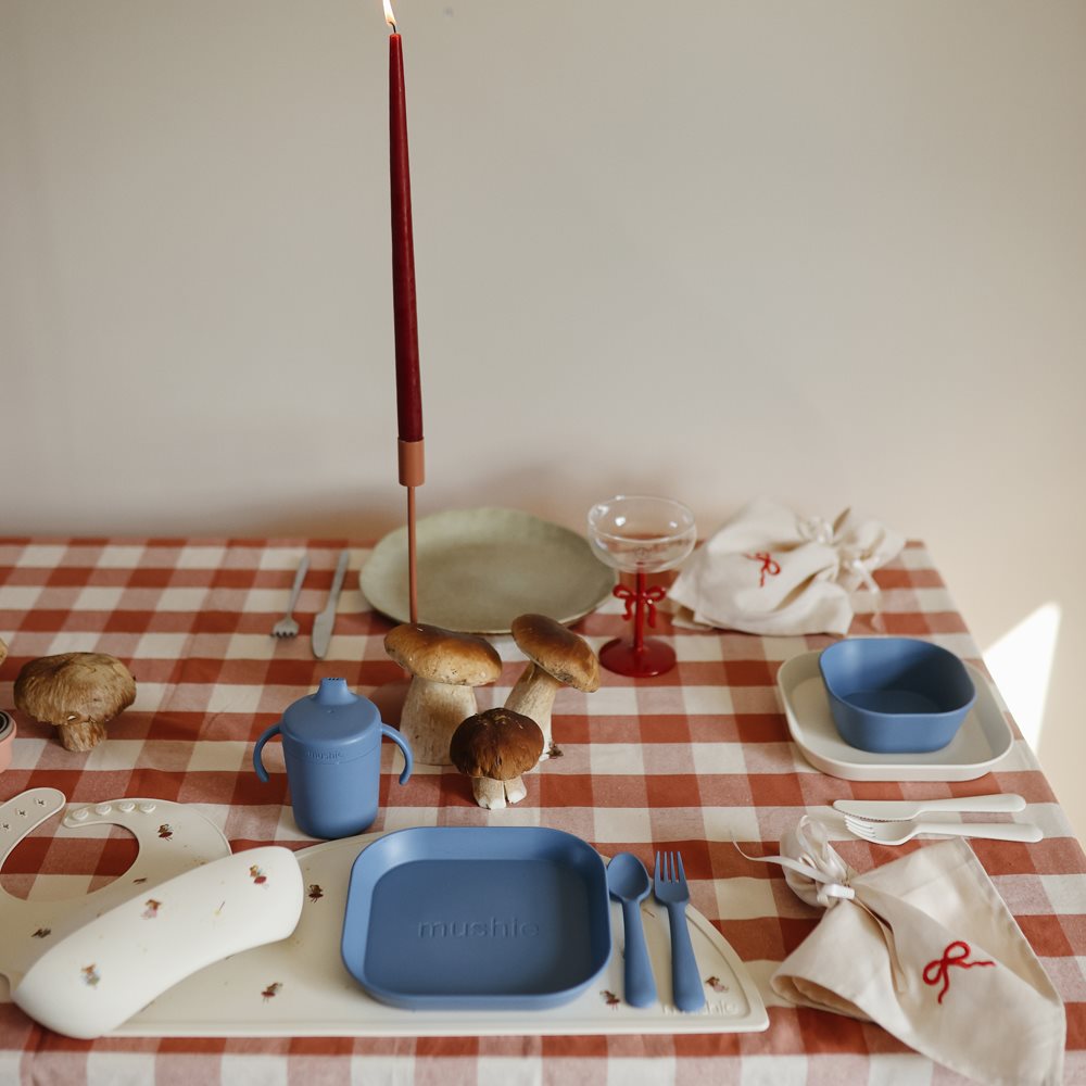 Mushie, Silicone Placemat, Fairy Mice