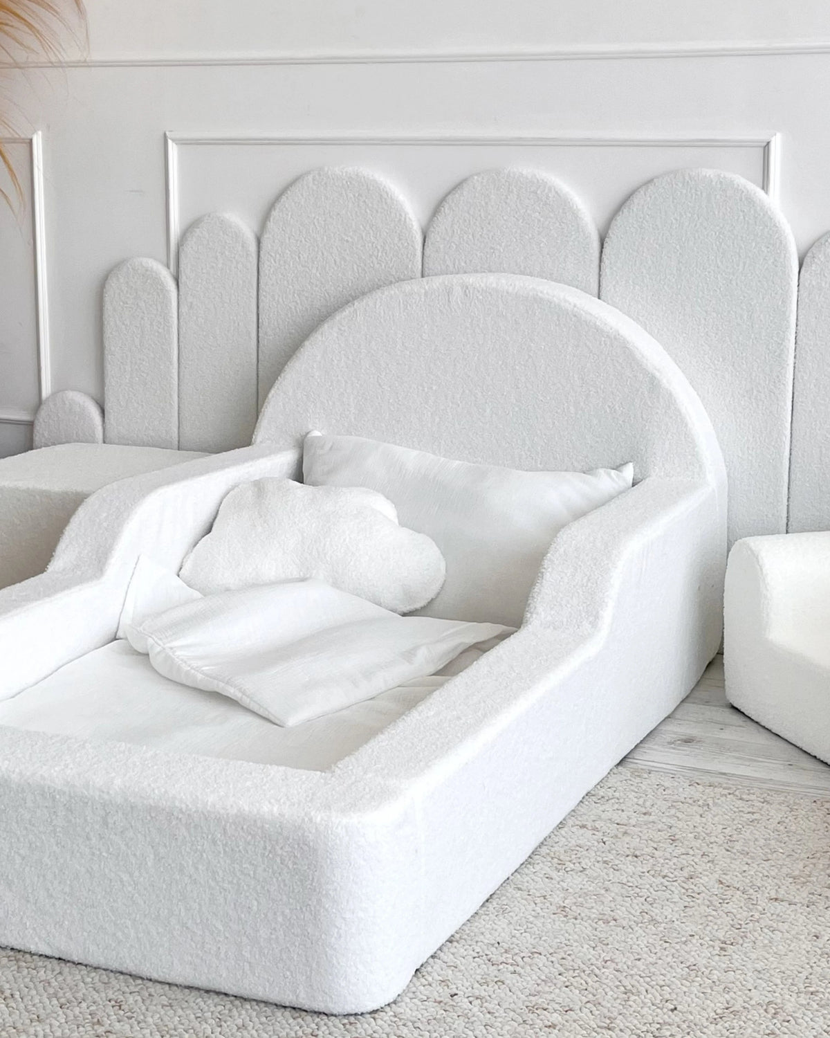 Monio, Montessori Juniorisänky&Patja 70 x 140, White