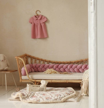 Kantstoppning Letti, Velvet Dirty Pink