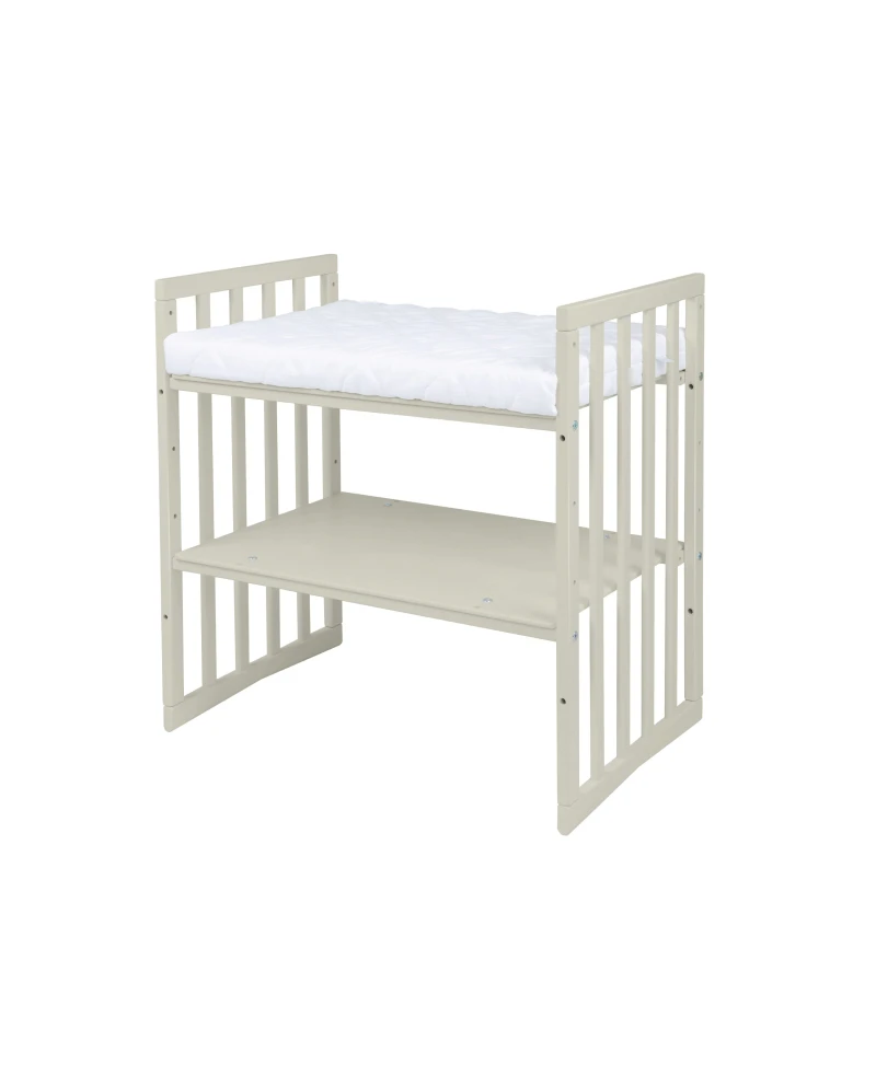 Waldin, Oval Cot 7in1 + Mattress, Olive