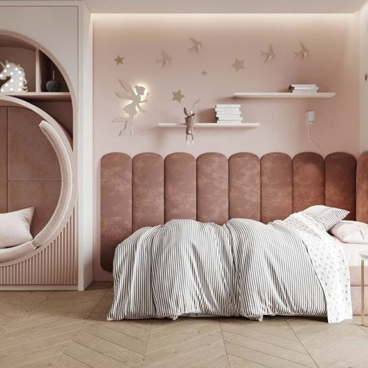 Magic Velvet, Seinäpaneeli 60X20cm, Dirty Pink