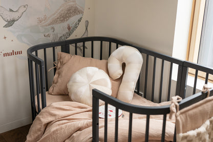 Moi Mili Decorative Pillow, "White Lollipop"