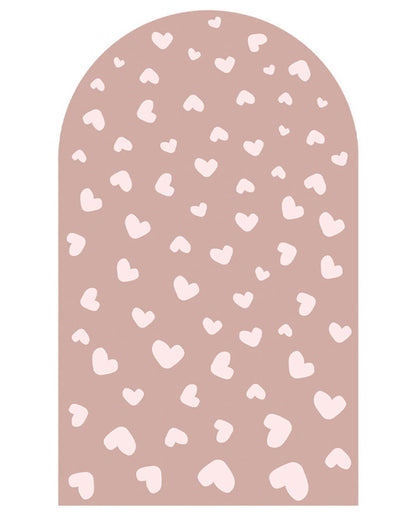 Pastelowe Love, Seinätarra Kaari, Pink Vintage Hearts