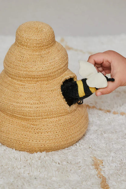 Planet Bee, Washable Rug, Pollination