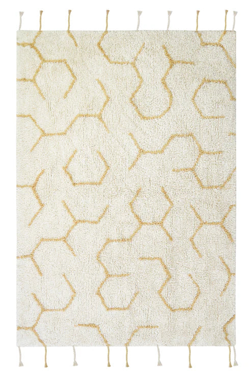 Planet Bee, Washable Rug, Pollination