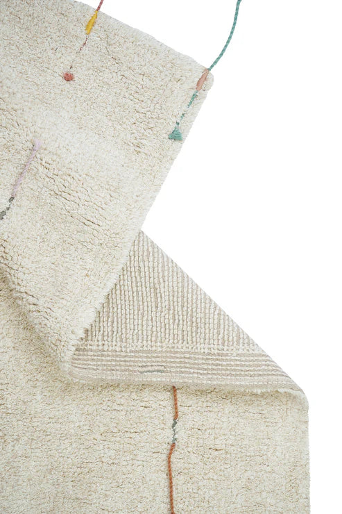 Planet Bee, Washable Rug, Wildflowers